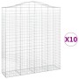 Cestas de gaviones 10 uds forma de arco hierro 200x50x220/240cm by , Pots and planters - Ref: Foro24-3145774, Price: 1,00 €, ...