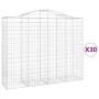 Cestas gaviones 30 uds forma de arco hierro 200x50x160/180 cm von , Töpfe und Pflanzgefäße - Ref: Foro24-3145720, Preis: 3,00...