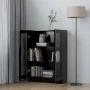 Vitrina de madera contrachapada negro 82,5x30,5x115 cm de vidaXL, Librerías y estanterías - Ref: Foro24-802751, Precio: 90,31...