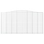 Cestas de gaviones 4 uds forma de arco hierro 400x30x200/220 cm von , Töpfe und Pflanzgefäße - Ref: Foro24-3145893, Preis: 94...