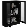 Vitrina de madera contrachapada negro 82,5x30,5x115 cm de vidaXL, Librerías y estanterías - Ref: Foro24-802751, Precio: 90,31...