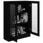 Vitrine aus schwarzem Sperrholz, 82,5 x 30,5 x 115 cm von vidaXL, Bücherregale und Regale - Ref: Foro24-802751, Preis: 91,69 ...