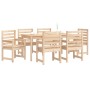 Juego de comedor de jardín 7 piezas madera maciza de pino von , Gartensets - Ref: Foro24-3154713, Preis: 430,82 €, Rabatt: %