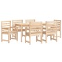 Juego de comedor de jardín 7 piezas madera maciza de pino von , Gartensets - Ref: Foro24-3154713, Preis: 430,82 €, Rabatt: %