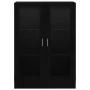 Vitrina de madera contrachapada negro 82,5x30,5x115 cm de vidaXL, Librerías y estanterías - Ref: Foro24-802751, Precio: 90,31...