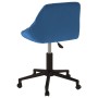 Silla de oficina giratoria de terciopelo azul von , Bürostühle - Ref: Foro24-335488, Preis: 95,93 €, Rabatt: %