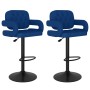 Taburetes de cocina 2 unidades tela azul by , Kitchen stools - Ref: Foro24-335621, Price: 168,72 €, Discount: %