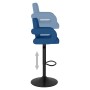 Taburetes de cocina 2 unidades tela azul by , Kitchen stools - Ref: Foro24-335621, Price: 168,72 €, Discount: %
