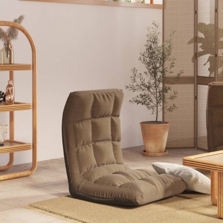 Tumbona de suelo plegable de tela gris taupe von , Bodenstühle - Ref: Foro24-336593, Preis: 80,19 €, Rabatt: %