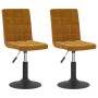 Sillas de comedor giratorias 2 unidades terciopelo marrón von , Essstühle - Ref: Foro24-335739, Preis: 117,38 €, Rabatt: %