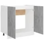 Schrank unter der Spüle aus grauem Sperrholz, 80 x 46 x 81,5 cm von vidaXL, Küchenschränke - Ref: Foro24-801200, Preis: 89,64...