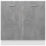 Schrank unter der Spüle aus grauem Sperrholz, 80 x 46 x 81,5 cm von vidaXL, Küchenschränke - Ref: Foro24-801200, Preis: 89,64...