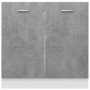 Schrank unter der Spüle aus grauem Sperrholz, 80 x 46 x 81,5 cm von vidaXL, Küchenschränke - Ref: Foro24-801200, Preis: 92,60...