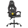 Silla gaming giratoria cuero sintético negro y gris by , Gaming chairs - Ref: Foro24-349571, Price: 105,25 €, Discount: %
