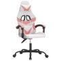 Silla gaming giratoria cuero sintético blanco y rosa by , Gaming chairs - Ref: Foro24-349552, Price: 104,19 €, Discount: %