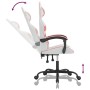 Silla gaming giratoria cuero sintético blanco y rosa by , Gaming chairs - Ref: Foro24-349552, Price: 104,19 €, Discount: %