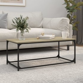 Mesa de centro madera y hierro roble Sonoma 102x50x40 cm by , Coffee table - Ref: Foro24-823298, Price: 46,98 €, Discount: %