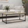 Mesa de centro madera y hierro roble Sonoma 102x50x40 cm by , Coffee table - Ref: Foro24-823298, Price: 46,94 €, Discount: %