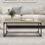 Mesa de centro madera y hierro roble Sonoma 102x50x40 cm by , Coffee table - Ref: Foro24-823298, Price: 46,94 €, Discount: %