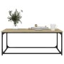 Mesa de centro madera y hierro roble Sonoma 102x50x40 cm by , Coffee table - Ref: Foro24-823298, Price: 46,94 €, Discount: %