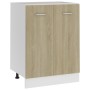 Unterer Küchenschrank aus Eichensperrholz, 60 x 46 x 81,5 cm von vidaXL, Küchenschränke - Ref: Foro24-801191, Preis: 72,13 €,...