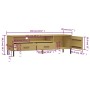 Mueble de TV con patas de metal OSLO madera maciza pino marrón von , TV-Möbel - Ref: Foro24-351027, Preis: 132,92 €, Rabatt: %