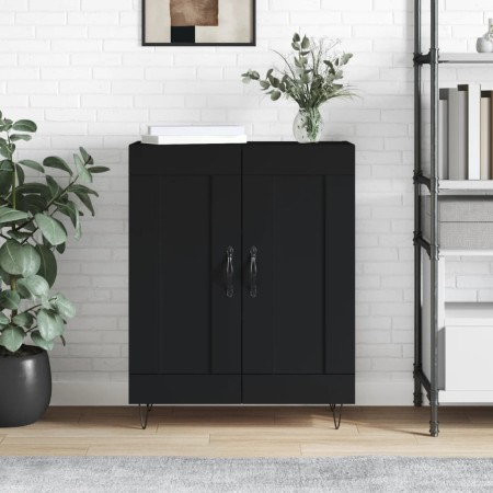 Aparador de madera de ingeniería negro 69,5x34x90 cm von , Sideboards - Ref: Foro24-830189, Preis: 82,89 €, Rabatt: %
