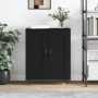 Aparador de madera de ingeniería negro 69,5x34x90 cm von , Sideboards - Ref: Foro24-830189, Preis: 82,89 €, Rabatt: %