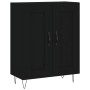 Aparador de madera de ingeniería negro 69,5x34x90 cm von , Sideboards - Ref: Foro24-830189, Preis: 82,89 €, Rabatt: %