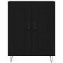 Aparador de madera de ingeniería negro 69,5x34x90 cm von , Sideboards - Ref: Foro24-830189, Preis: 82,89 €, Rabatt: %