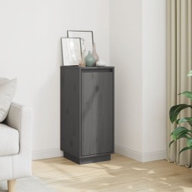Aparador de madera maciza de pino gris 31,5x34x75 cm by , Sideboards - Ref: Foro24-813354, Price: 47,09 €, Discount: %