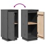 Aparador de madera maciza de pino gris 31,5x34x75 cm by , Sideboards - Ref: Foro24-813354, Price: 47,09 €, Discount: %