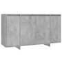 Aparador de madera contrachapada gris hormigón 135x41x75 cm by , Sideboards - Ref: Foro24-809597, Price: 160,03 €, Discount: %