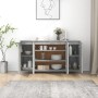 Aparador de madera contrachapada gris hormigón 135x41x75 cm by , Sideboards - Ref: Foro24-809597, Price: 160,03 €, Discount: %