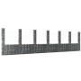 Cesta de gaviones forma de U 2 postes de hierro 740x20x200 cm by , fence panels - Ref: Foro24-151294, Price: 354,48 €, Discou...