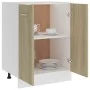 Unterer Küchenschrank aus Eichensperrholz, 60 x 46 x 81,5 cm von vidaXL, Küchenschränke - Ref: Foro24-801191, Preis: 71,00 €,...