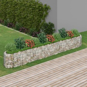Arriate de gaviones de hierro galvanizado 400x50x50 cm de , Maceteros y jardineras - Ref: Foro24-152028, Precio: 150,09 €, De...