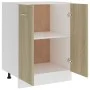 Unterer Küchenschrank aus Eichensperrholz, 60 x 46 x 81,5 cm von vidaXL, Küchenschränke - Ref: Foro24-801191, Preis: 71,00 €,...