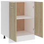 Unterer Küchenschrank aus Eichensperrholz, 60 x 46 x 81,5 cm von vidaXL, Küchenschränke - Ref: Foro24-801191, Preis: 72,13 €,...
