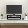 Soporte para monitor madera maciza de pino negro 50x27x15 cm by , Computer bases and risers - Ref: Foro24-814023, Price: 27,2...