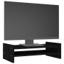 Soporte para monitor madera maciza de pino negro 50x27x15 cm by , Computer bases and risers - Ref: Foro24-814023, Price: 27,2...