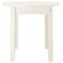 Mesa de centro de madera maciza de pino blanco Ø 45x40 cm by , Coffee table - Ref: Foro24-822333, Price: 38,41 €, Discount: %