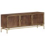 Mueble de TV de madera maciza de mango 120x30x46 cm von , TV-Möbel - Ref: Foro24-287756, Preis: 210,13 €, Rabatt: %