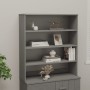 Aparador superior HAMAR pino macizo gris claro 90x30x100 cm by , Sideboards - Ref: Foro24-340435, Price: 96,63 €, Discount: %