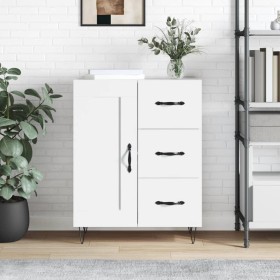 Aparador de madera de ingeniería blanco 69,5x34x90 cm by , Sideboards - Ref: Foro24-830252, Price: 93,39 €, Discount: %
