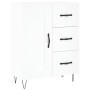 Aparador de madera de ingeniería blanco 69,5x34x90 cm by , Sideboards - Ref: Foro24-830252, Price: 93,39 €, Discount: %
