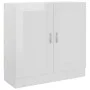 Bücherschrank aus glänzend weißem Sperrholz, 82,5 x 30,5 x 80 cm von vidaXL, Bücherregale und Regale - Ref: Foro24-802711, Pr...