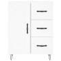 Aparador de madera de ingeniería blanco 69,5x34x90 cm by , Sideboards - Ref: Foro24-830252, Price: 93,39 €, Discount: %