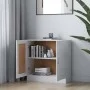 Bücherschrank aus glänzend weißem Sperrholz, 82,5 x 30,5 x 80 cm von vidaXL, Bücherregale und Regale - Ref: Foro24-802711, Pr...