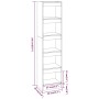 Estantería/divisor de espacios blanco 40x30x166 cm de , Librerías y estanterías - Ref: Foro24-811628, Precio: 71,64 €, Descue...